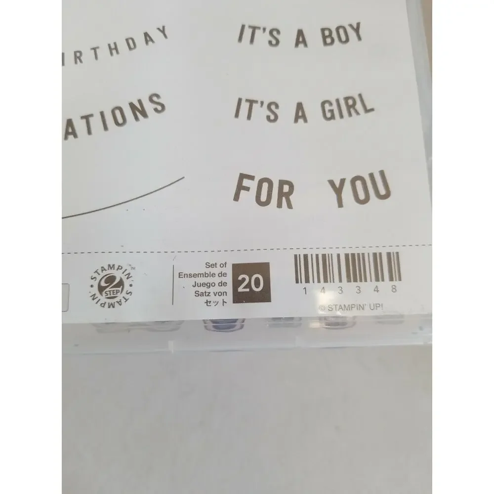 Stampin Up Sale-A-Bration ANY OCCASION Photopolymer 20 Stamps-143348 Sm Banners